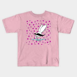 Mr Moustache Rabbit Originals Kids T-Shirt